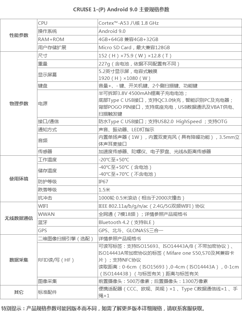 东大集成小码哥CRUISE 1-(P)智能PDA 工业级手机